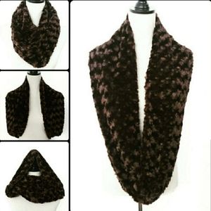 Handmade Faux Fur Infinity Scarf Christmas Stocking Stuffer Christmas Gift Idea